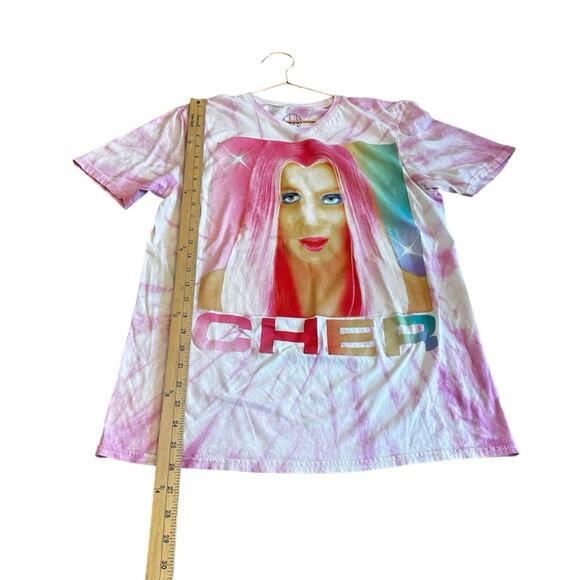 Cher Pink Tie Dye Graphic T-Shirt - Pop Icon Tee - Picture 3 of 5